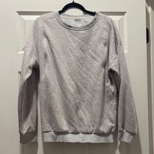 Nursing sweatshirt w side zip